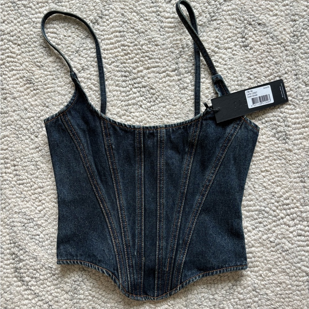 Lioness denim corset